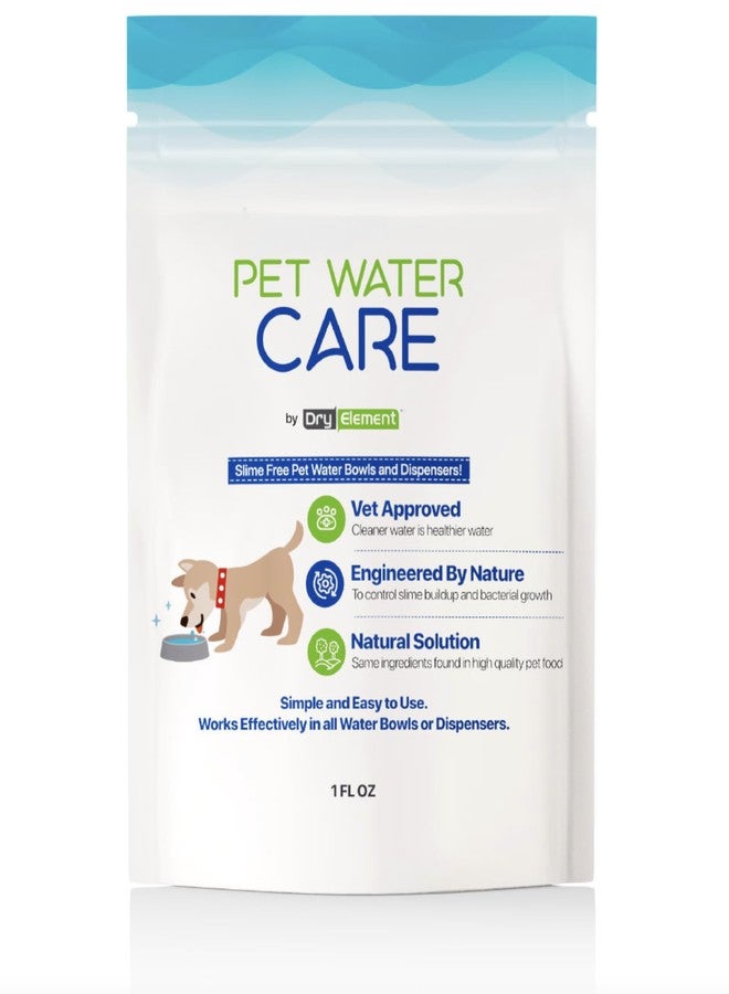Dry Element Pet Water Care - Dog and Cat Water Additive for Dental and Oral Care - Prevents Pets Water Bowl and Dispenser Fountain Slime - for Fresh Breath and Cleaner, Healthy Teeth - Image 1